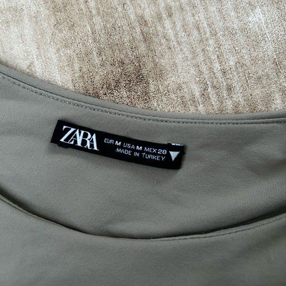 Zara Khaki Sleeveless Bodysuit - Picture 7 of 8